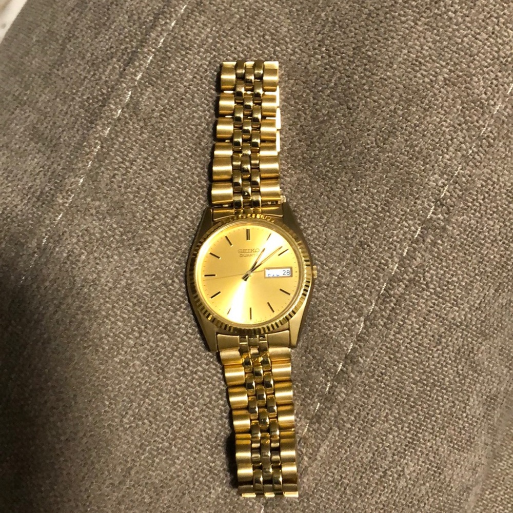 Seiko SGF206 Gold-Tone Stainless Steel Dress Watch
